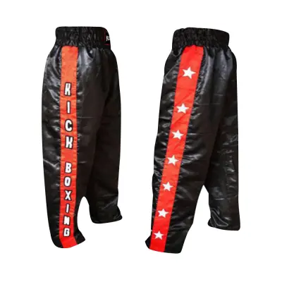 Professional Boxing Trousers KON-219 – Durable Satin Polyester Kickboxing Pants | Custom Apparel Manufacturer